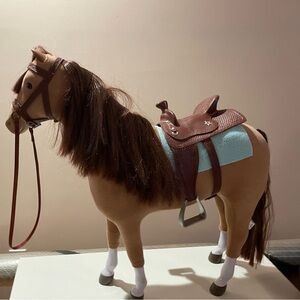 American Girl Standing Brown Horse for 18" Doll
